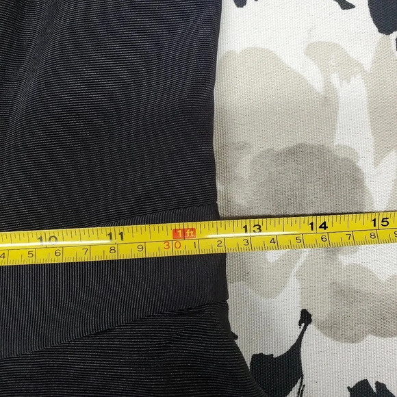 EXPRESS | Peek-a-Boo Stripe Strapless Dress in Black sz 0 - Picture 9 of 10